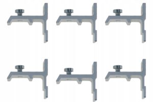 Klamry ścienne 45mm do systemu HERKULES KPL 6szt