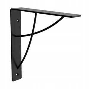 wspornik półki Loft NV industrial 18x18 czarny mat