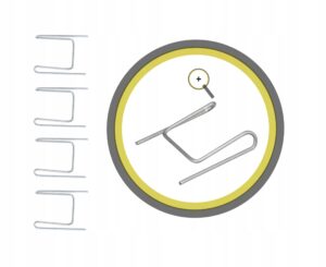 klips mocujący zabezpieczający szczotka uszczelka szczotkowa kurzowa 4szt