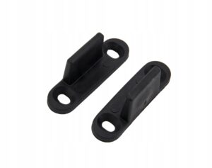 prowadnik dolny niesymetryczny do drzwi przesuwnych czarny płetwa 2szt