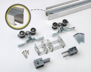 System do drzwi przesuwnych ścienny Iron 60kg 200