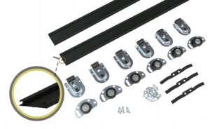 System do drzwi przesuwnych do szaf ATU TWIN 3,0m 3 skrzydła CZARNY