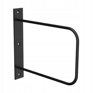 wspornik półki Loft BD industrial 22x23 czarny mat