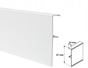 BIAŁA MASKOWNICA syst przesuwny do drzwi IRON 1,8