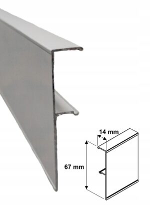 MASKOWNICA systemu przesuwnego do drzwi IRON 1800