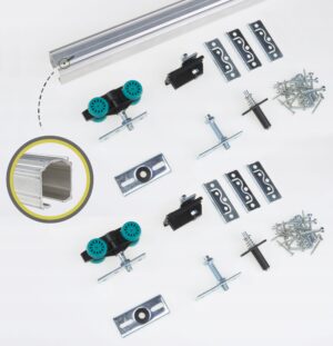 System do drzwi składanych 4x25kg 120cm HEAVY FOLD