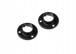 Rozeta uchwyt mocowanie drążka fi 25mm czarna 2szt