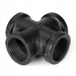 Czwórnik Loft Industrial 3/4" czarny mat