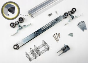 system przesuwny do drzwi Iron 60kg 1,6m domykacz