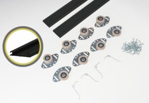 System przesuwny do szaf ATU TWIN SPRING 2,4 CZARN