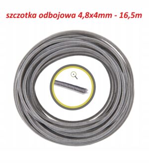 szczotka odbojowa uszczelka szczotkowa kurzowa 4,8x4 szara 16,5m z klejem