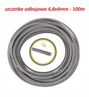 szczotka odbojowa uszczelka szczotkowa kurzowa 4,8x4 szara 100m z klejem