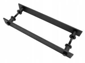 UCHWYT POCHWYT ANTABA DRZWI PRZESUWNYCH LOFT DWUSTRONNY 35,6CM CZARNY 2SZT