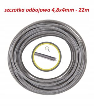 szczotka odbojowa uszczelka szczotkowa kurzowa 4,8x4 szara 22m z klejem