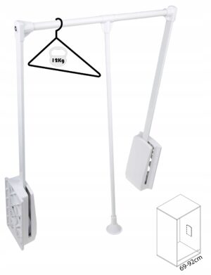 Pantograf wieszak drążek opuszczany do szafy 69-92