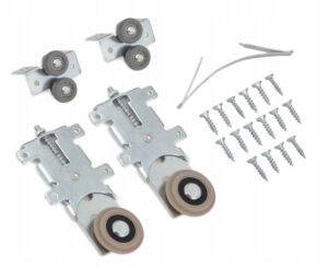 komplet wózków dodatkowe skrzydło szafy przesuwne RAM 2x WD18V + 2x WG18