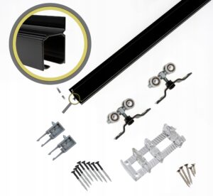 CZARNY System do drzwi przesuwnych Iron 60kg 140