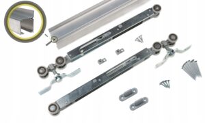 system przesuwny do drzwi IRON 60kg 1,4m 2Xdomyk