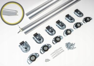 zestaw kółek i prowadnic do szaf przesuwnych ATU 250cm 3 skrzydła