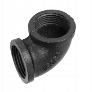 Kolanko 90st Loft Industrial 3/4" czarny mat