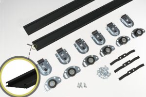 System drzwi przesuwne szaf ATU TWIN 2,4/3D CZARNY